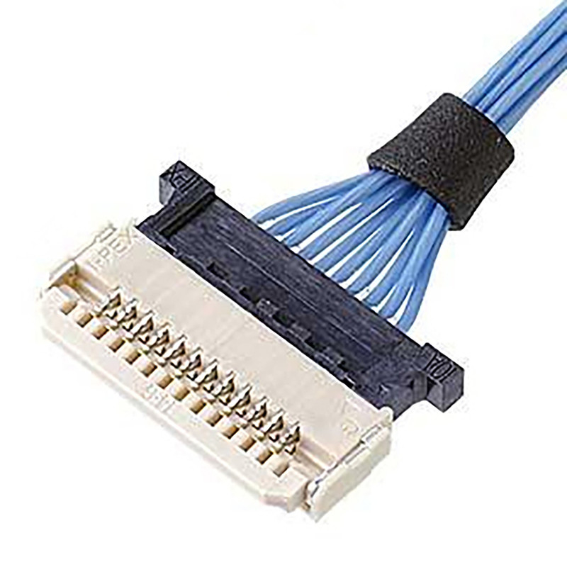 Horizontal Ipex Micro Coaxial Cable 0.5mm Pitch DW-5 20598-008T-02 Receptacle Plug 8 Pin