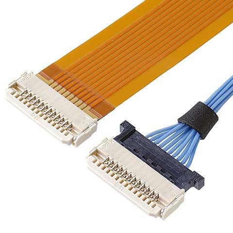 Horizontal Ipex Micro Coaxial Cable 0.5mm Pitch DW-5 20598-008T-02 Receptacle Plug 8 Pin