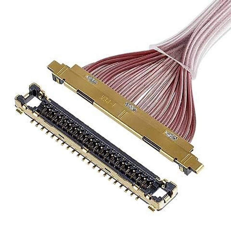 Right Angle Vertical Mating Type Micro-Coaxial Connector CABLINE-UX II 20531 20532 20533 040T 040E 2799-040 Pitch