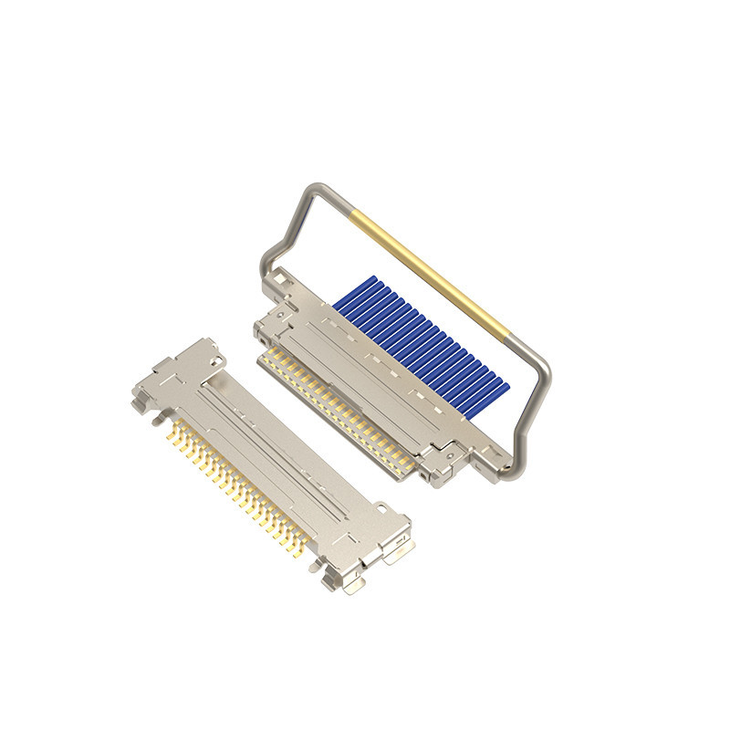 CABLINE®-VS II Micro Coaxial Cable 20846-040T-01 Fully-shielded with mechanical lock lvds 40 pin connector cable