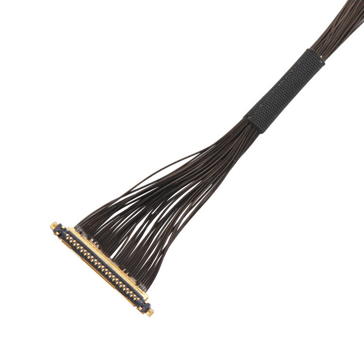 34 Pin JST AUHR-05V-H To I-PEX 20531-34-01 0.25mm Pitch LVDS EDP Cable Assembly