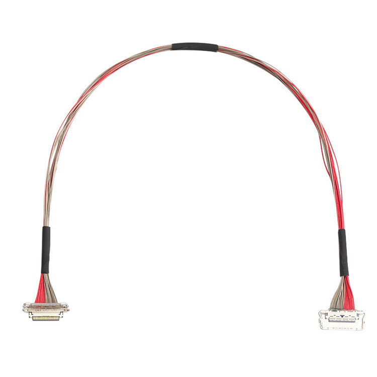 Factory Custom I-PEX 20679-020T-01 0.4mm Pitch 20 Pin LVDS Coaxial Cable 220mm