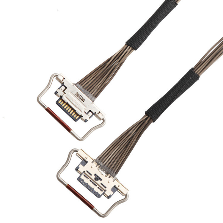 10 Pin EDP I-PEX Coaxial LVDS Cable 0.4mm Pitch 20633-310T-01S 38AWG