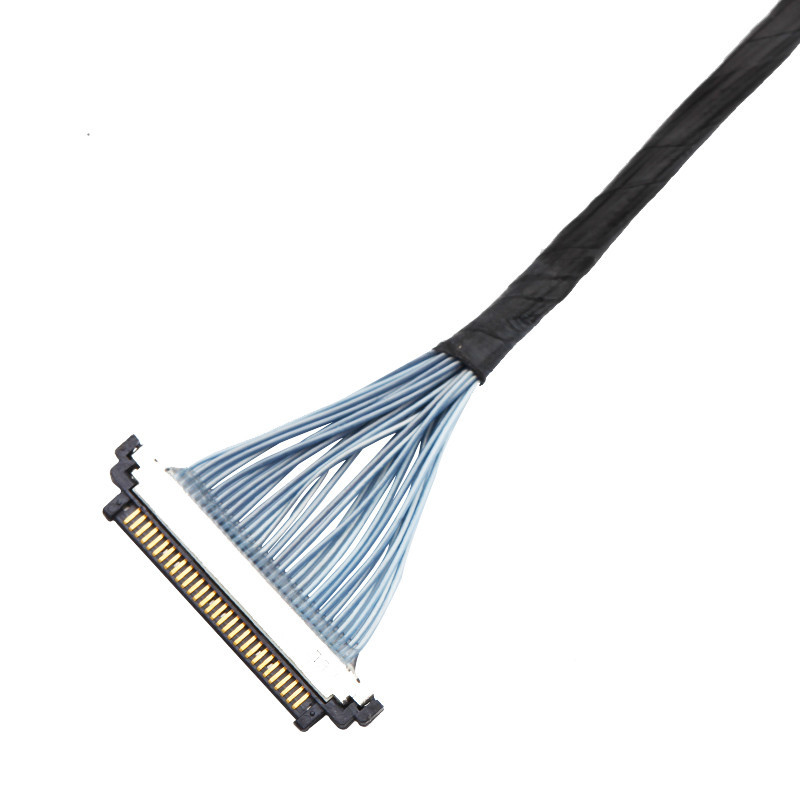 I-Pex 20453-230T-03 To Kel SSL20-30S Micro Coaxial Cable 30P Lvds Edp Cable Assembly