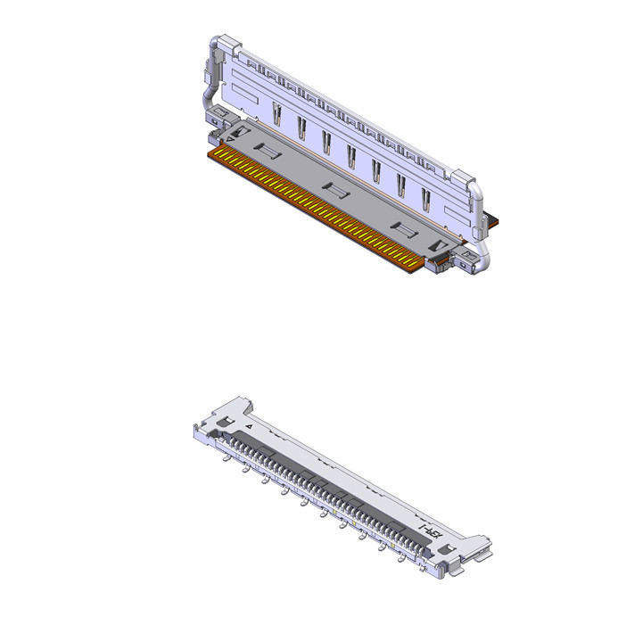 I-PEX CABLINE-CAF 40P Automotive Coaxial Cable Connectors 20858-040T-01 40Pin Mating Direction Horizontal