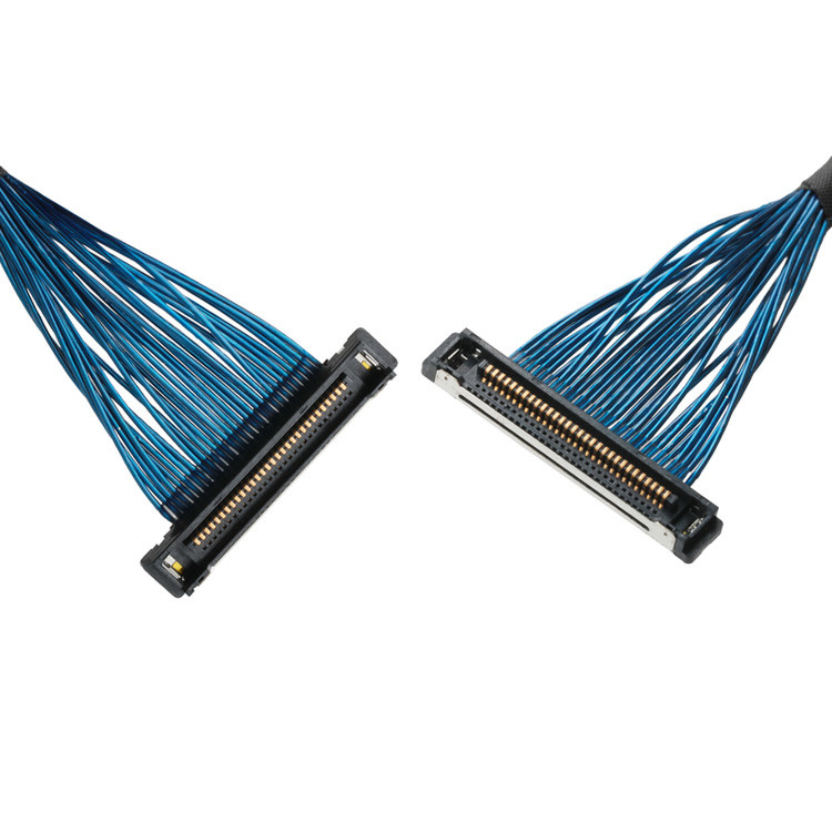 0.4mm Pitch Coaxial Cable Connector ROHS IPEX Micro Coaxial Cable 20380-R30T-06 To 20345-30T-32R