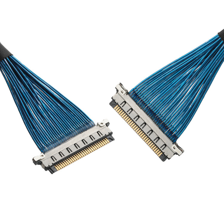 0.4mm Pitch Coaxial Cable Connector ROHS IPEX Micro Coaxial Cable 20380-R30T-06 To 20345-30T-32R