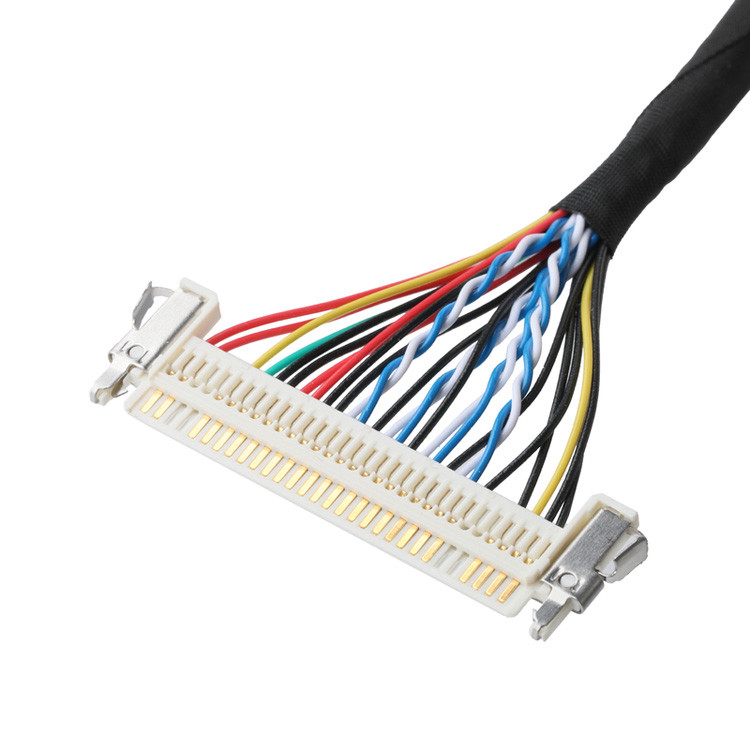 OEM/ODM LVDS Cable Assembly From JAE FI-X30HL 30P 1.0mm Pitch To JAE FI-S20S 20P And SHLP-6P