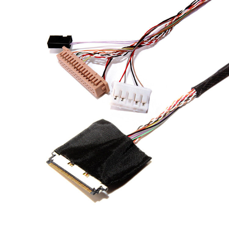 LVDS Cable Assembly From 40 Pin To 30 Pin With I PEX /  Connector 20345 040T 32R To DF13
