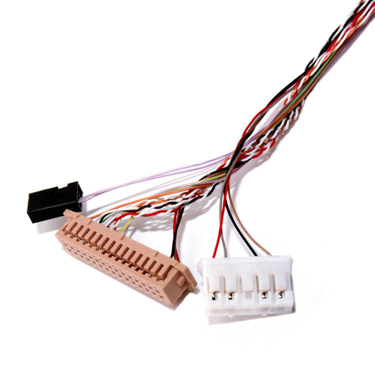 LVDS Cable Assembly From 40 Pin To 30 Pin With I PEX /  Connector 20345 040T 32R To DF13