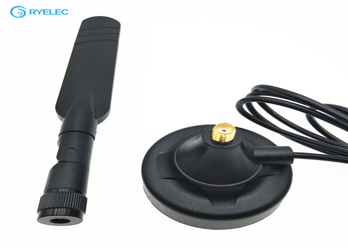 5dbi Rubber Duck 4G LTE Antenna With Magnetic Base / Swivel Dipole Paddle