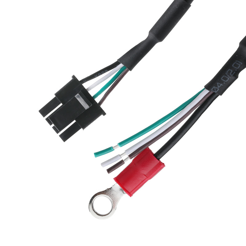 OEM/ODM HSG 43645-0400 MX3.0-4P To Semi-Stripped Wire And Ring Grounding Collar LVDS Cable Assembly