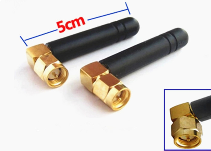 Rubber Receive Transmit 433 MHZ Antenna With Right Angle SMA Male Connector
