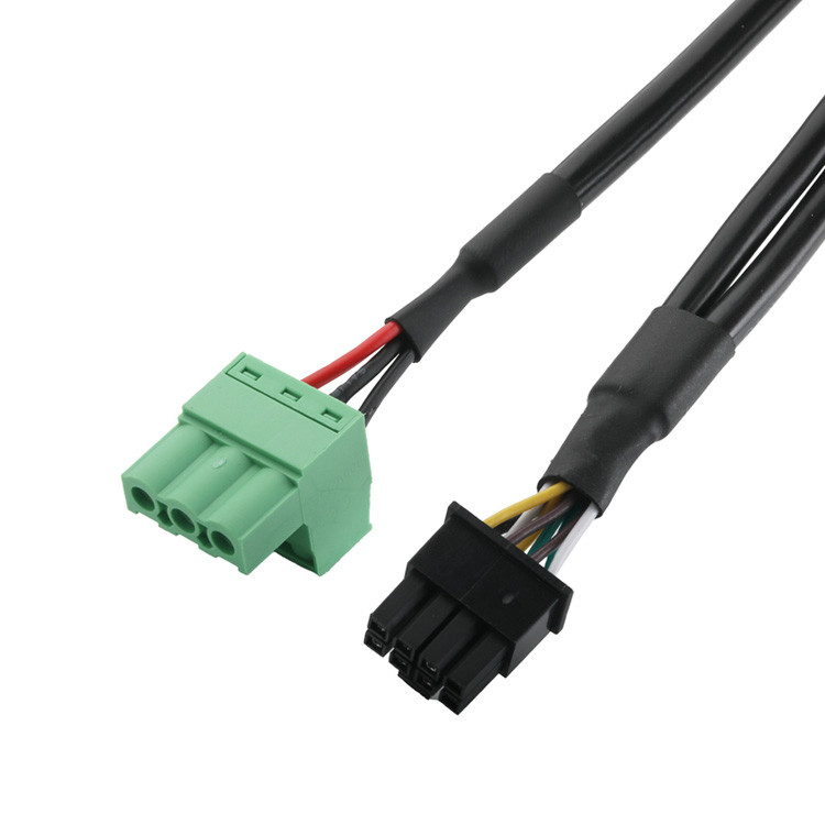 Customized Industrial Cable Connectors, Pitch 3.0mm DB-15P Female To HSG 43025-0800 And Pitch 5.8mm 691352710003
