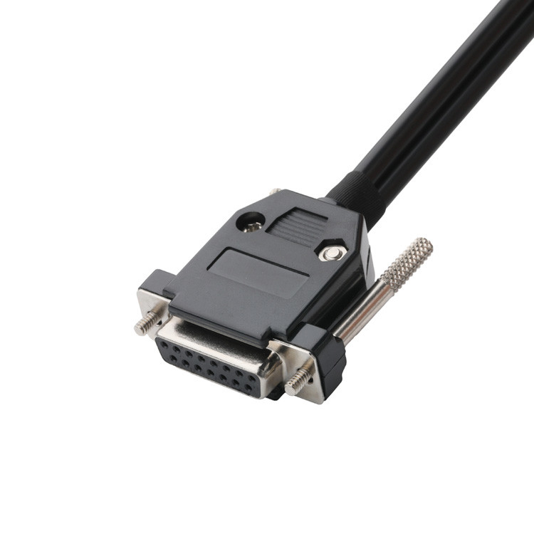 Customized Industrial Cable Connectors, Pitch 3.0mm DB-15P Female To HSG 43025-0800 And Pitch 5.8mm 691352710003