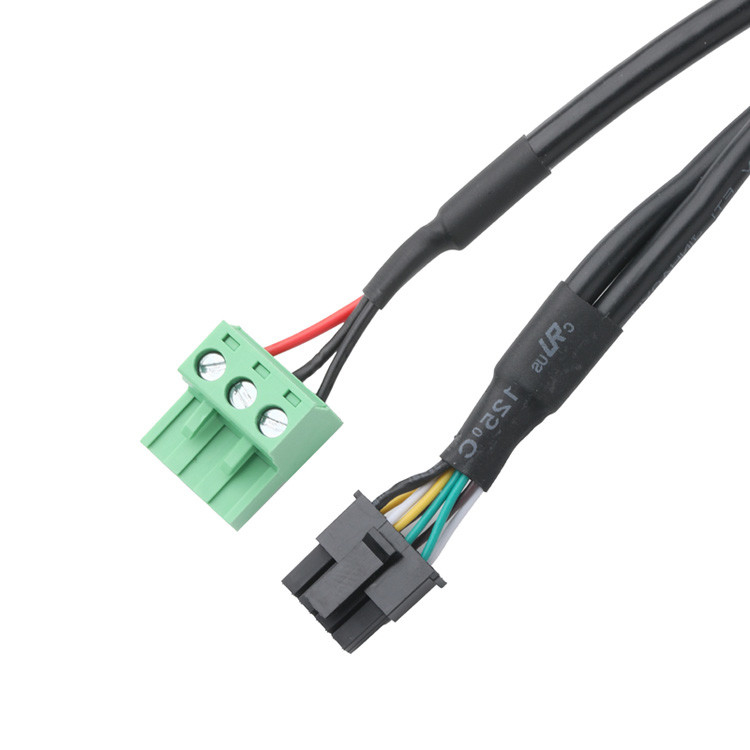 Customized Industrial Cable Connectors, Pitch 3.0mm DB-15P Female To HSG 43025-0800 And Pitch 5.8mm 691352710003