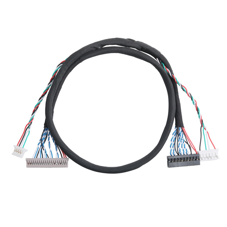 LVDS Cable Connectors Signal Data Transfer From DF14-20P-1.25H To PH2.0-6P Connector And DH2.0-T Terminal