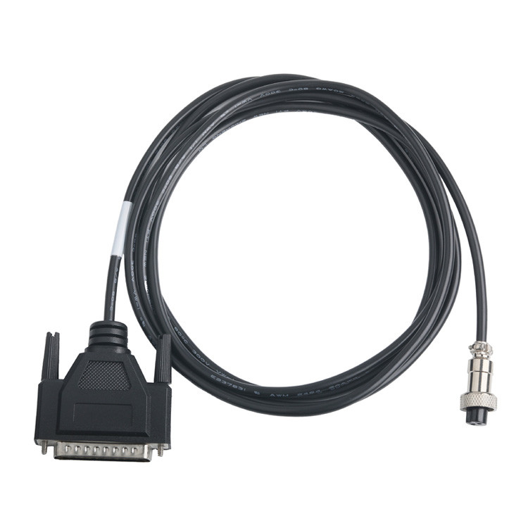 Custom Cable Assembly Connectors OEM/ODM For CLEAR PVC 30P D-SUB FEMALE To GX12 M12-2P Connector