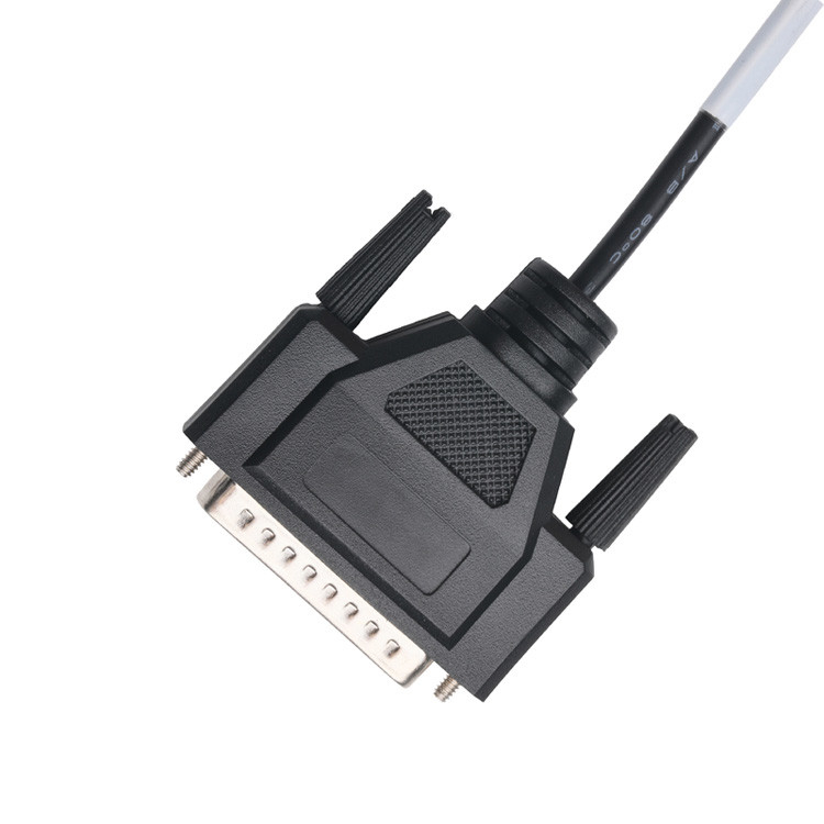 Custom Cable Assembly Connectors OEM/ODM For CLEAR PVC 30P D-SUB FEMALE To GX12 M12-2P Connector