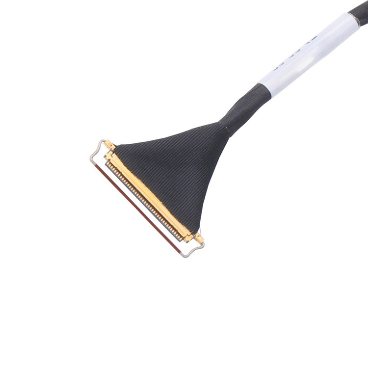Horizontal Mating Type Micro-Coaxial Connector For Custom 40 Pin Lvds Cable Assembly With 0.5mm Pitch Lcd Lvds Cable