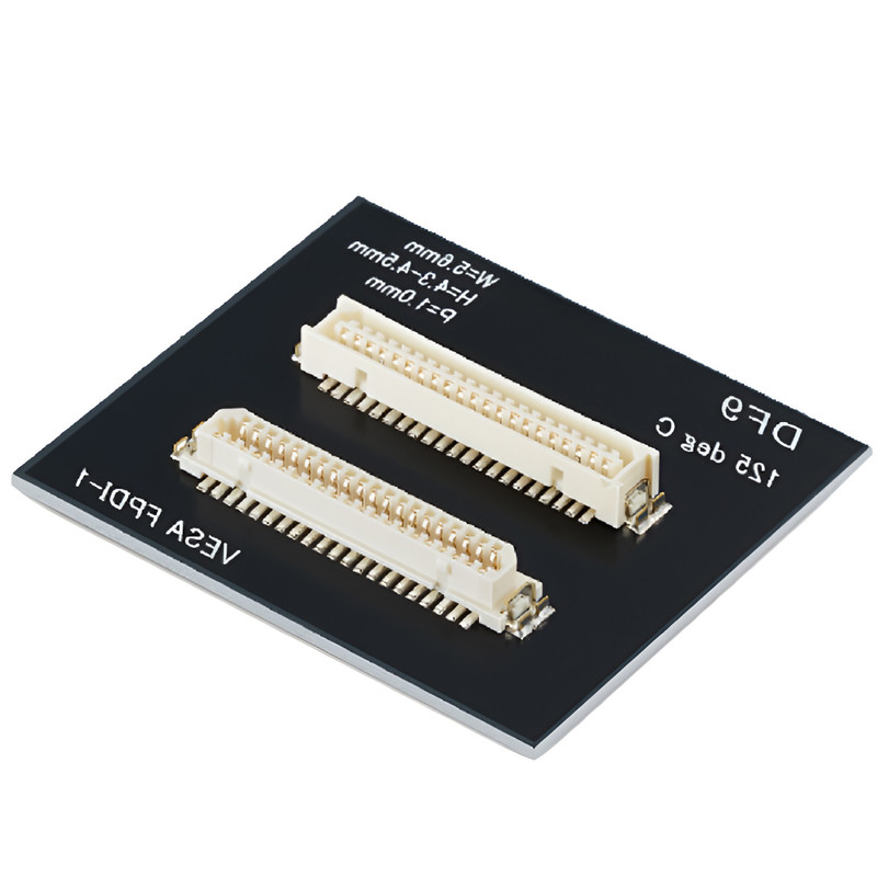 DF9 41P Industrial Grade Medical Wire Harness  DF9 41 Pin Screen Display Cable Female Hot Press Flat Connect