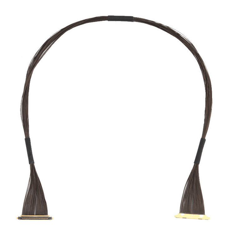 IPEX CABLINE®-UX II 40P UL11130 46AWG Micro Coaxial Cable Assembly I-PEX 20531-040t-02 IDC Forming OEM/ODM