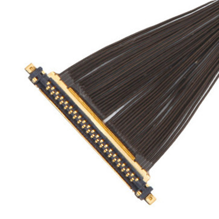 IPEX CABLINE®-UX II 40P UL11130 46AWG Micro Coaxial Cable Assembly I-PEX 20531-040t-02 IDC Forming OEM/ODM