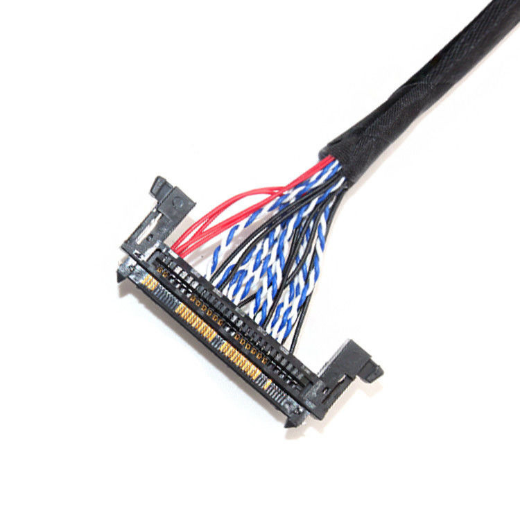 LCD LVDS Cable Assembly 1.0mm Pitch JAE Fix-30ssl-Hf To  DF13 EDP 26AWG