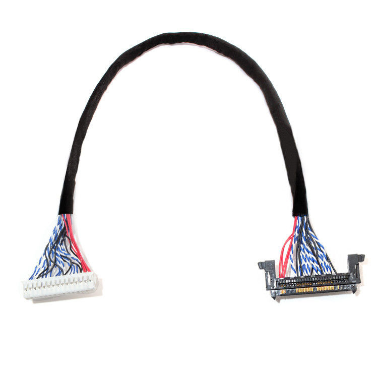 LCD LVDS Cable Assembly 1.0mm Pitch JAE Fix-30ssl-Hf To  DF13 EDP 26AWG