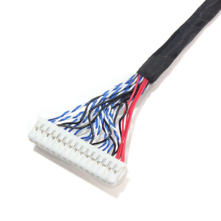 LCD LVDS Cable Assembly 1.0mm Pitch JAE Fix-30ssl-Hf To  DF13 EDP 26AWG