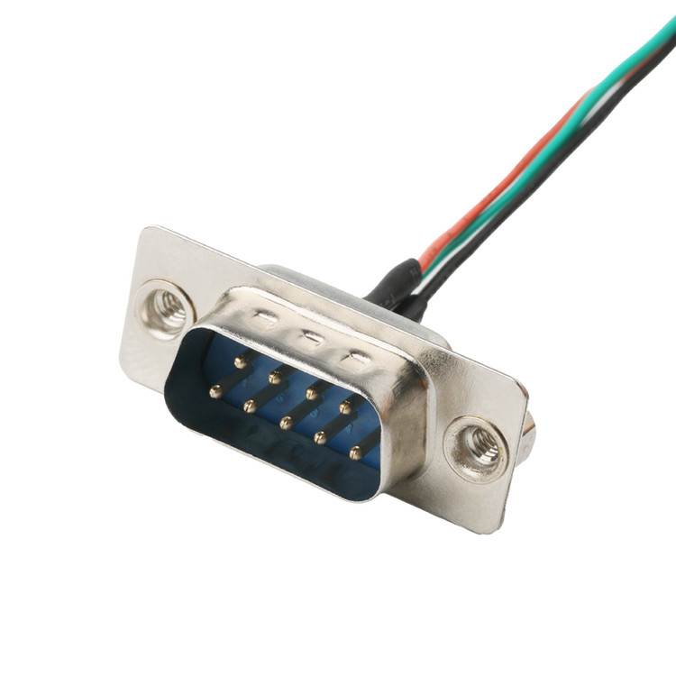DB 9P LVDS Cable Assembly D-SUB-9P Male Solder To MX1.25mm 4Pin Wire Connector OEM/ODM