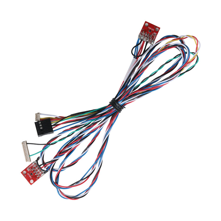 Combined Customized Cable JST RF-10 To DF13-14S-1.25C DF13-5S-1.25C And SEN-13314 Cable Connector Assembly