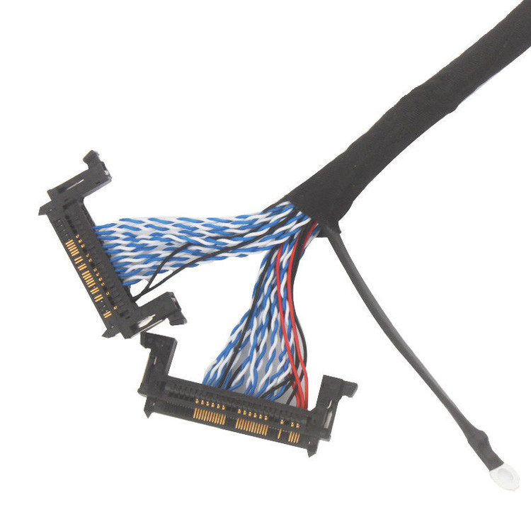 For A Medical LCD Monitor, The LVDS Wire Assembly ACES 50204-040 MCC Complies With ISO13485