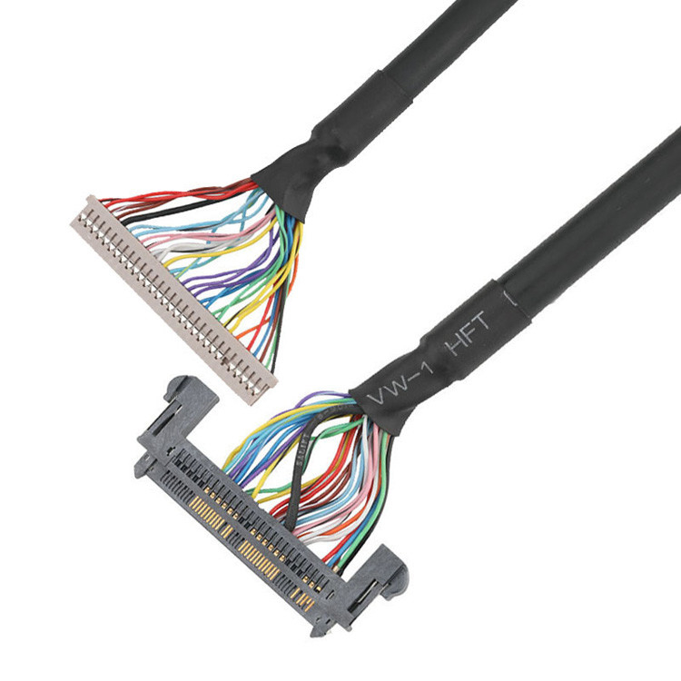 From  1.25mm DF14-30S-1.25C To JAE 0.5mm FI-RE51HL, An LVDS EDP Cable Assembly Is Created