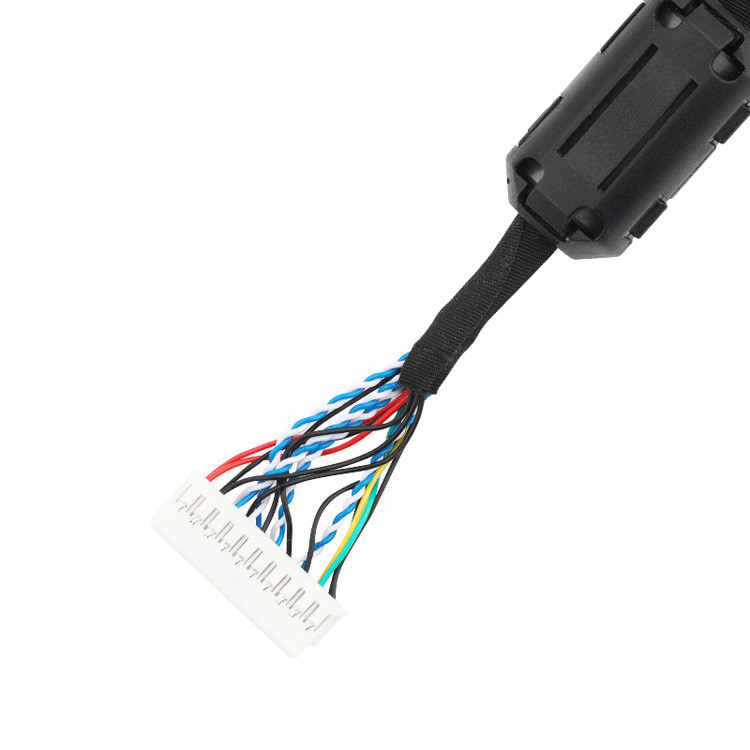 An LVDS EDP Cable Assembly From JST PHDR-20V To JAE FI-S20S LVDS Connector Cable
