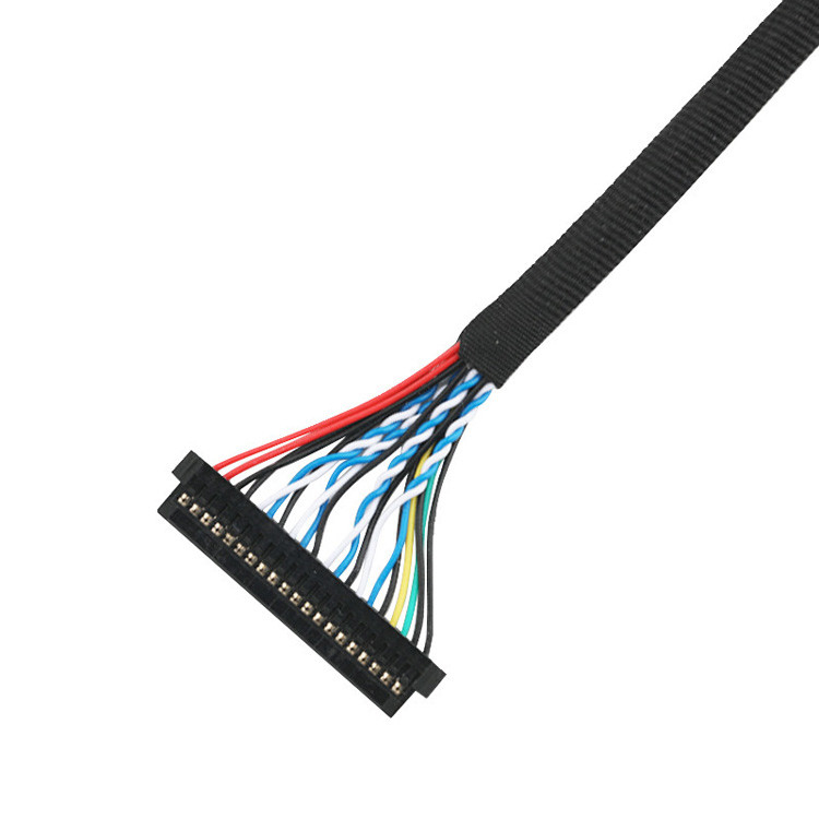 An LVDS EDP Cable Assembly From JST PHDR-20V To JAE FI-S20S LVDS Connector Cable