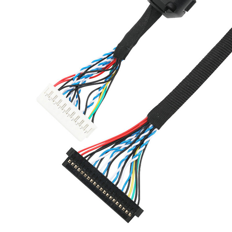 An LVDS EDP Cable Assembly From JST PHDR-20V To JAE FI-S20S LVDS Connector Cable