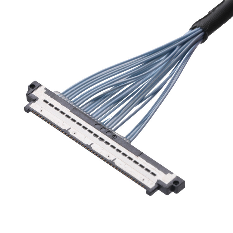 IDC Connector Extra Fine Coaxial Micro Coax Cables KEL SSL20-40SB TO SSL20-40SB