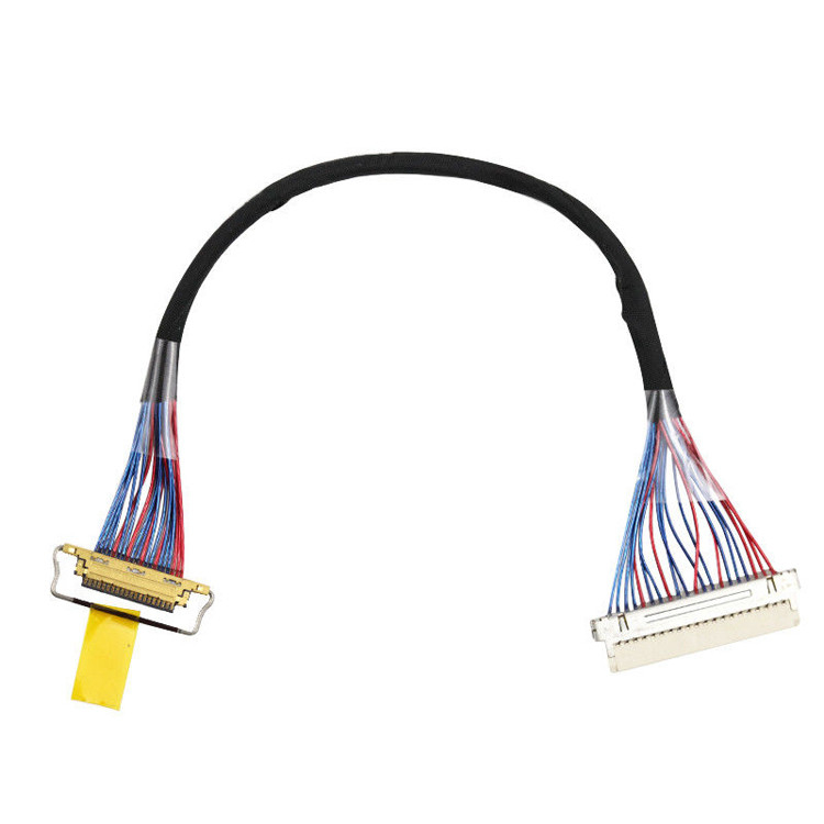 0.5mm Pitch 20453-220t-03 Lvds Cable Assembly Df19g-20s To I-Pex ISO14001