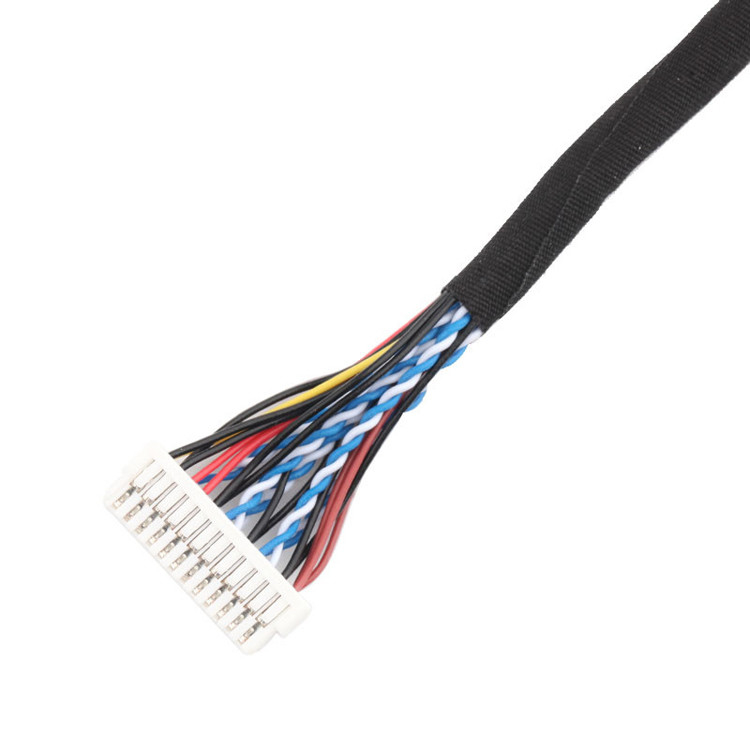 24pin MOLEX 504186-2400 30pin JAE FI-X30HL LCD LVDS Cable Assembly Length customize