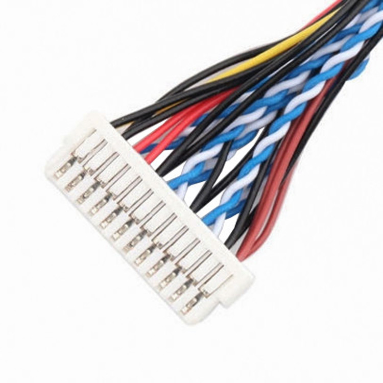 24pin MOLEX 504186-2400 30pin JAE FI-X30HL LCD LVDS Cable Assembly Length customize