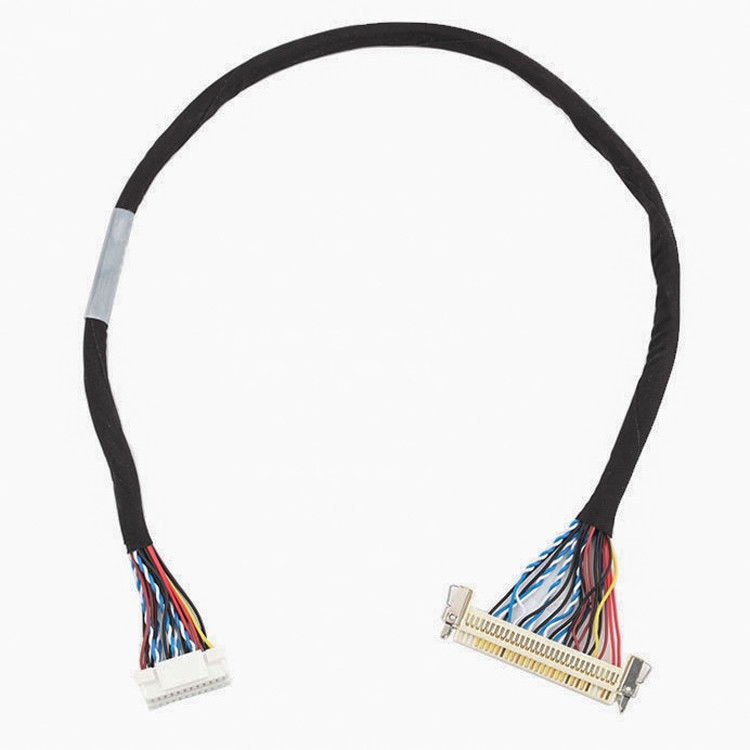 24pin MOLEX 504186-2400 30pin JAE FI-X30HL LCD LVDS Cable Assembly Length customize