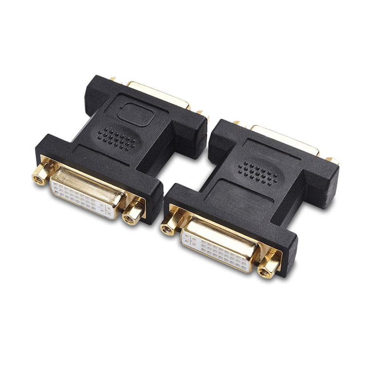 2 Pack Dvi Female Coupler Dual Link 24+5 Pin For Lcd Cable Connector Assembly
