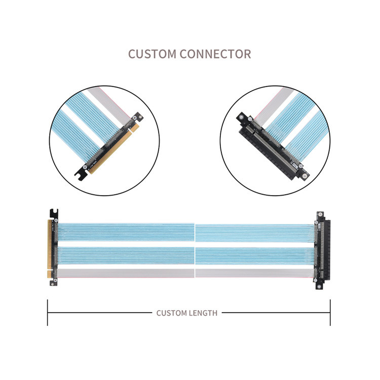 PCB Extremely Fine Coaxial Cable PCIE Graphics Computer Graphics Card Extension Adaptor Cable