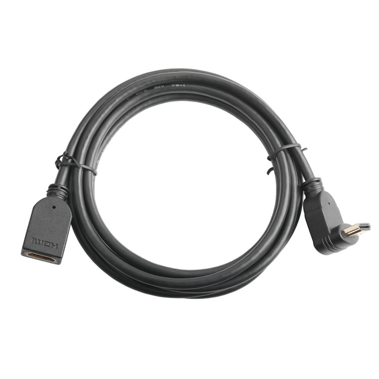 Male Vertical 19Pin HDMI-A Connector Assembly To Female 19Pin HDMI LCD Cable