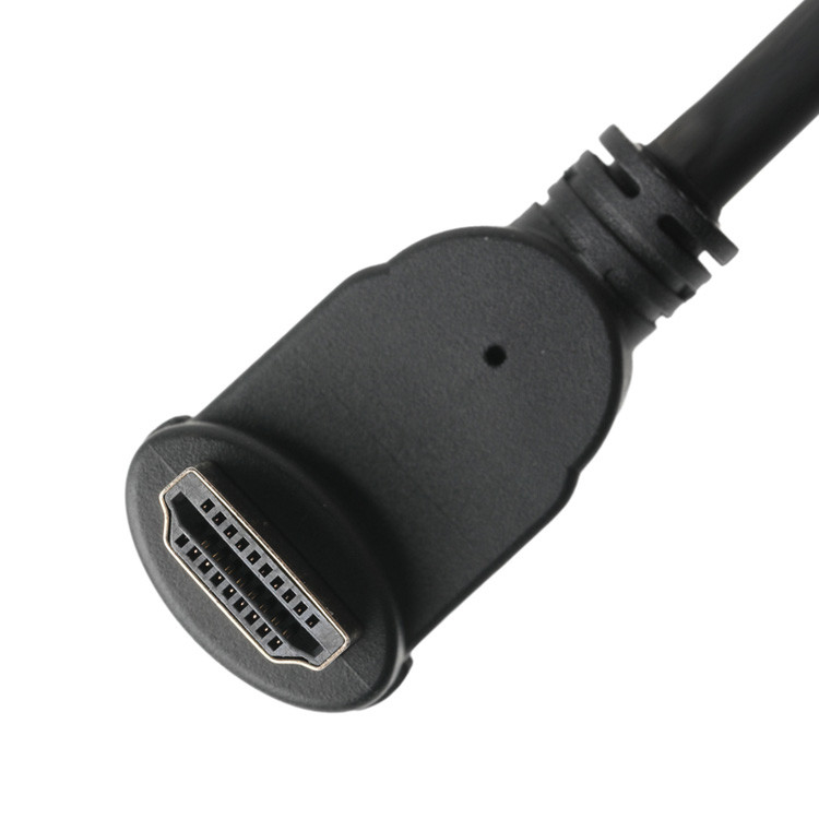 Male Vertical 19Pin HDMI-A Connector Assembly To Female 19Pin HDMI LCD Cable