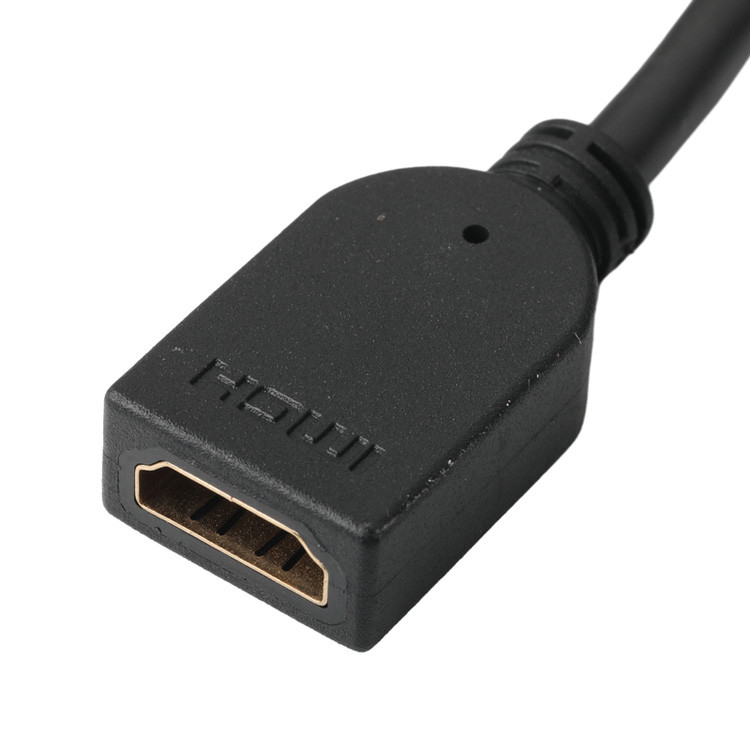 Male Vertical 19Pin HDMI-A Connector Assembly To Female 19Pin HDMI LCD Cable