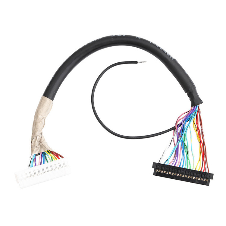 OEM/ODM Micro Coaxial LVDS Cable Assembly JST PHDR-24VS TO JAE FI-S20S