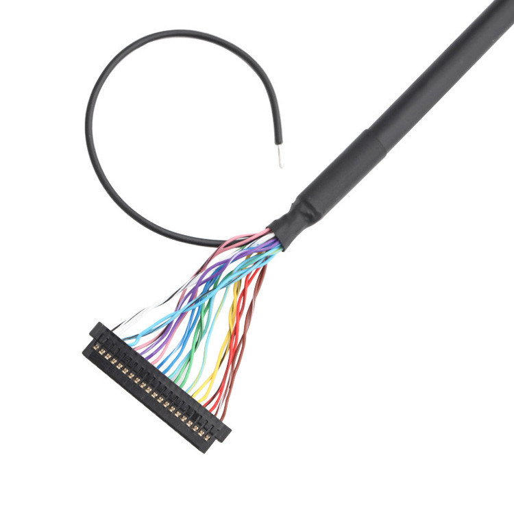 OEM/ODM Micro Coaxial LVDS Cable Assembly JST PHDR-24VS TO JAE FI-S20S