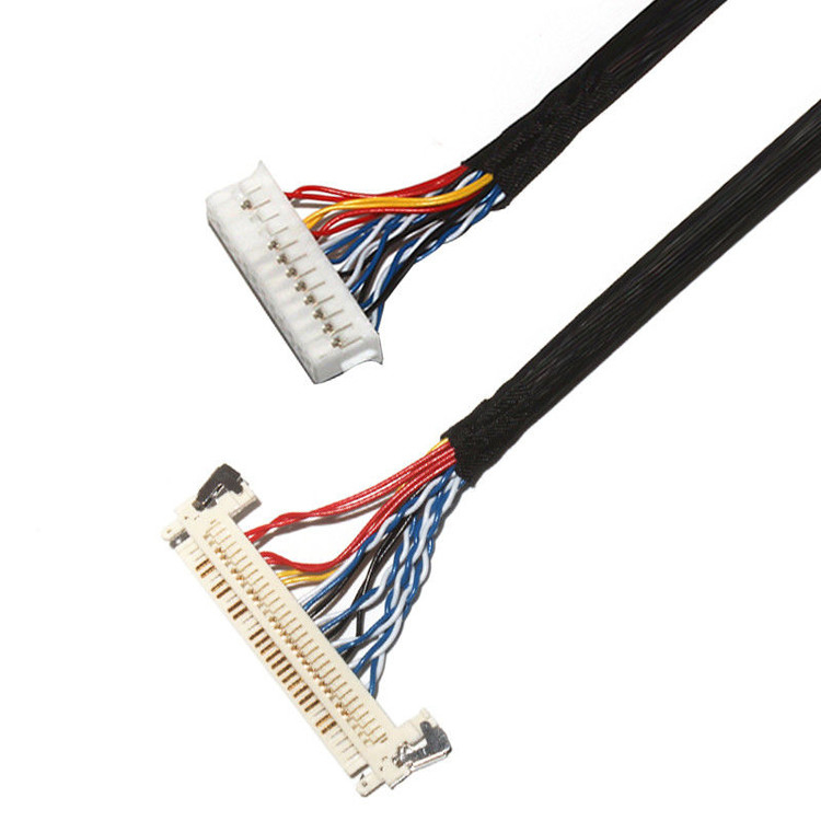 Customize Length 2.0mm Pitch Lvds Cable Assembly 30 Pin IPEX DF11-24DS-2C To FI-X3OHL OEM/ODM